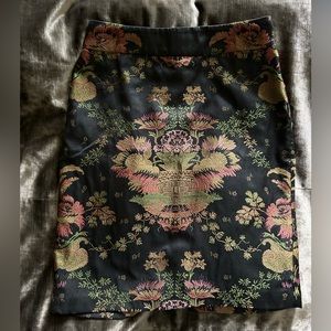 Cabi chinoiserie knee-length skirt size 8